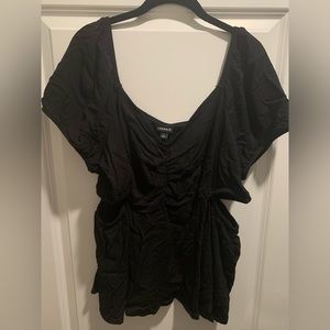 Torrid cut out blouse tee